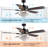 Boynton 52" Black Ceiling Fan with Light Kit and Reversible with Dimmable