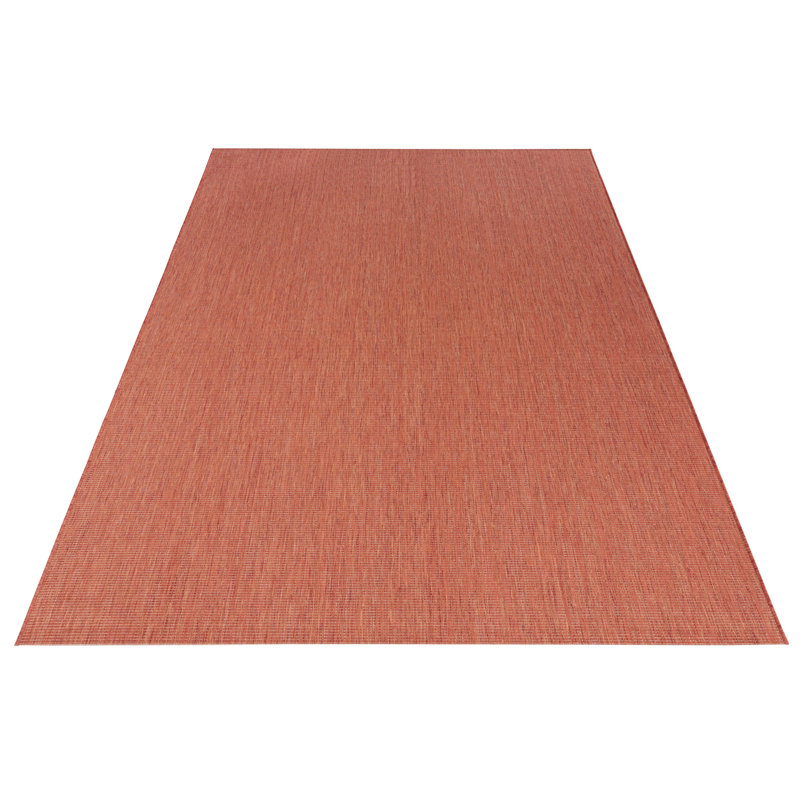 Meadow Flatweave Orange Rug, Rectangle 240cm x 340cm