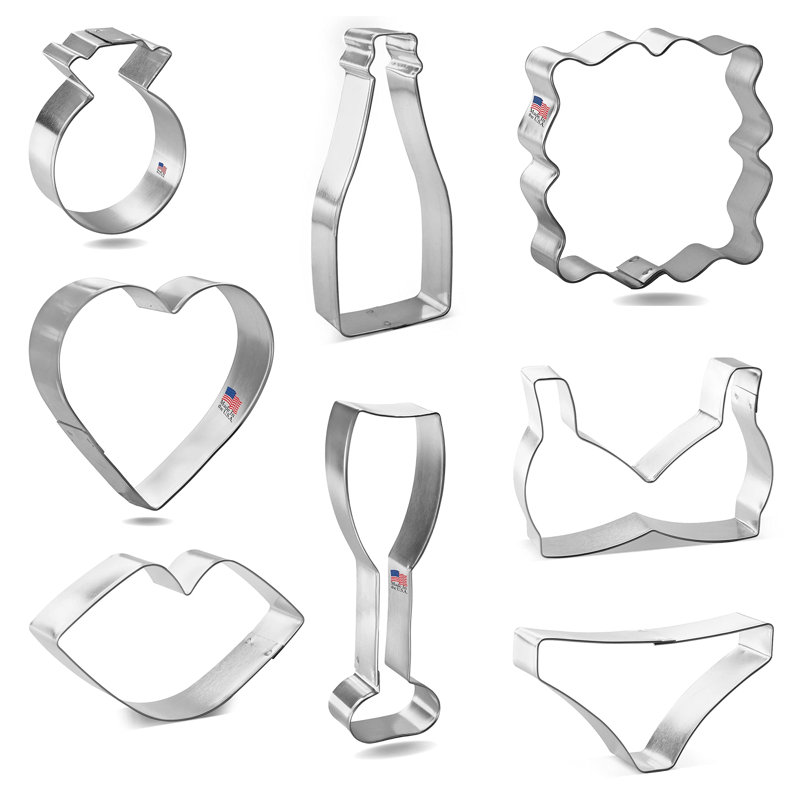 Ensemble d'emporte-pièces de 8 pièces Cookicutter.Com Bachelorette
