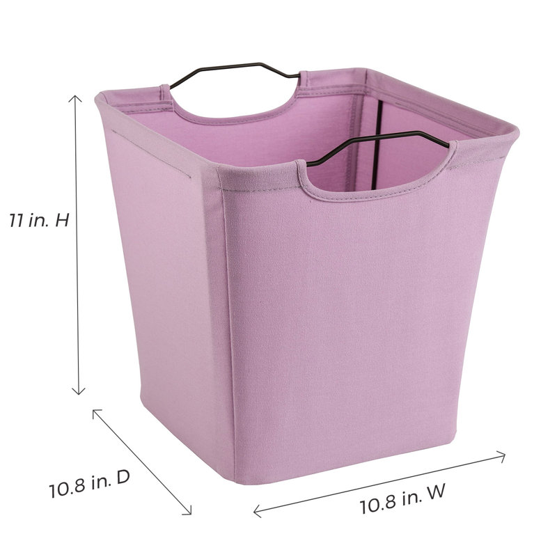 Cubeicals Wire Frame Handle Storage Bin, Light Purple