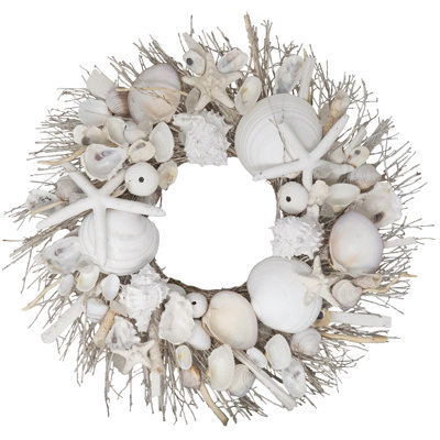 Handcrafted Preserved Shells 20'' Wreath