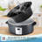 7 Qt. Slow Cooker Electric Programmable Cooker with 20 Count Cooking Liners