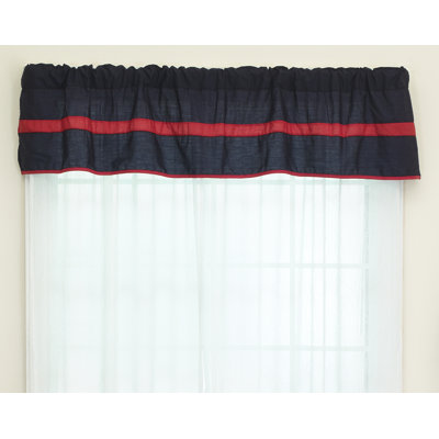 Tingley Cotton Blend Striped Tailored Window Valance