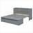 Full Size Solid Pine &amp; MDF Murphy Storage Bed With USB Port Large Drawer No Box Spring Needed Gray For Small Guest Room-1233666118