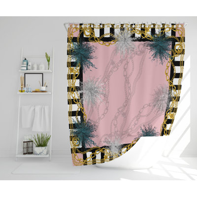Isamar Polyester Shower Curtain Set