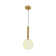 Adalise 1 - Light Single Globe Pendant with Wrought Iron