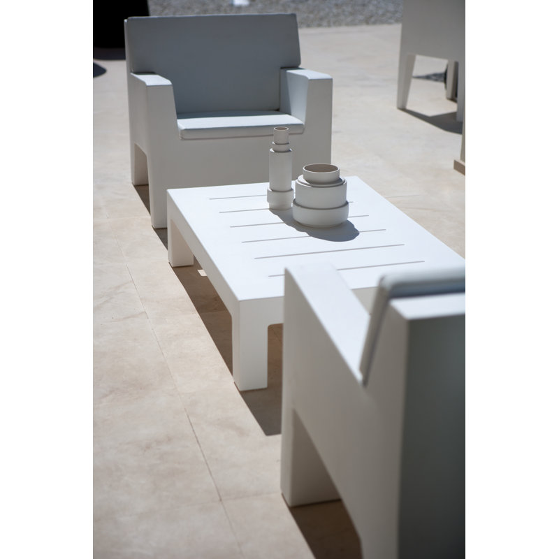 Jut Plastic/Resin Coffee Table, Black