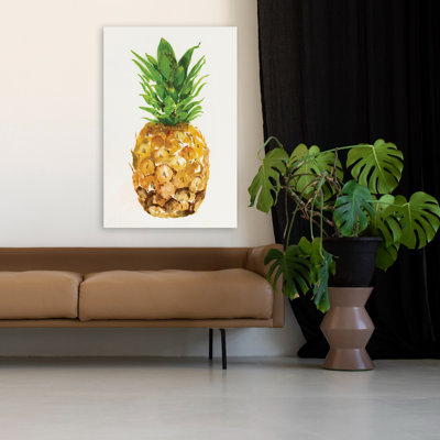 Ananas I, peinture de cuisine contemporaine