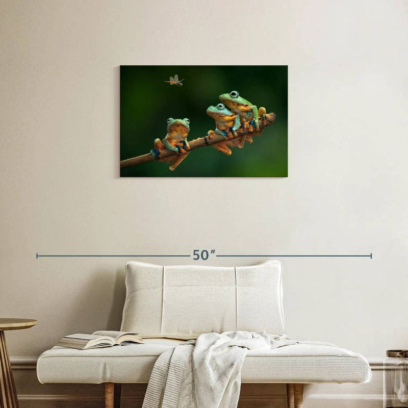 Brampt Hungry Frogs, 20" H x 30" W