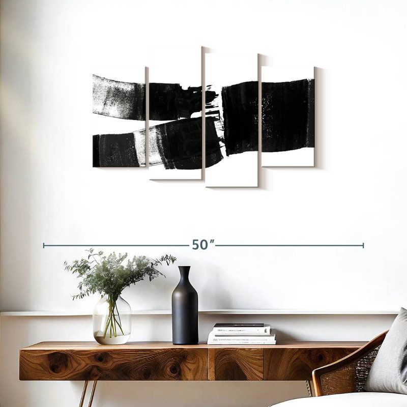 Avery Brush Stroked Abstract, 22" H x 36" W