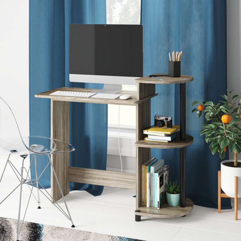 Eleonore Computer Desk, French Oak Grey