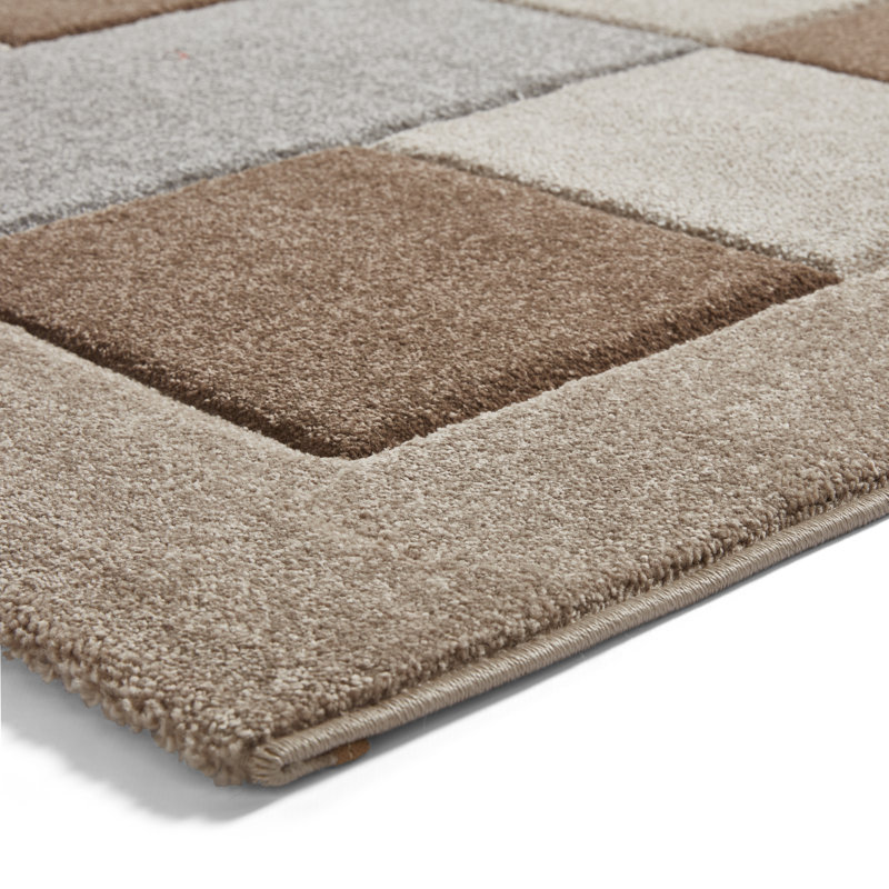 Bedsworth area rug Machine Woven Rectangle Beige/Grey, Rectangle 60cm x 120cm