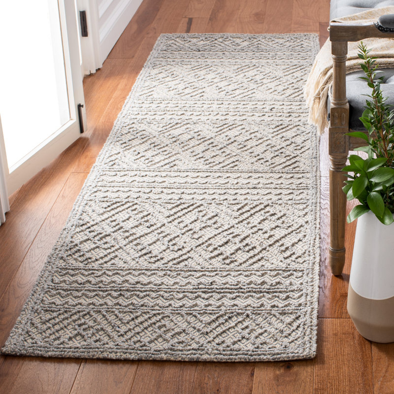 Trace Hand Tufted Performance Striped Rug, Runner 2'3" x 8'