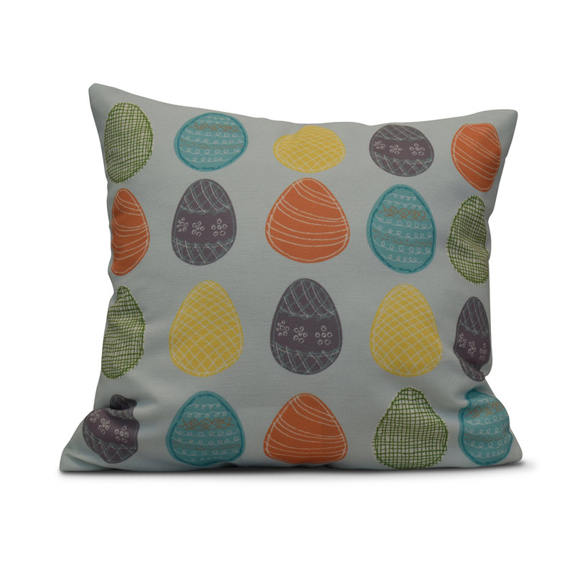 Funky Junky Geometric Reversible, 16" H x 16" W, Aqua
