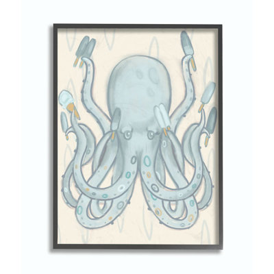Art de dessin pour enfants popsicle octopus océan sea animal Lewin