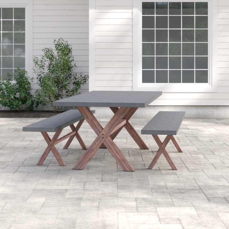Zilla Patio Dining Set Rectangular Table