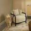 Fauteuil lounge Tether, chêne ébène-1503501420