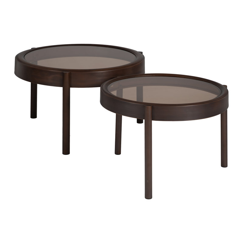 Three Leg Coffee Table, 43" H x 61.50" W x 61.50" D