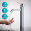 Lavabo de salle de bain vasque circulaire en céramique avec robinet-3955148