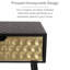 Loar 45cm W Metal Bedside Table