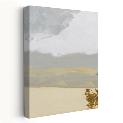 Sands II - Abstract Blue Brown Clouds