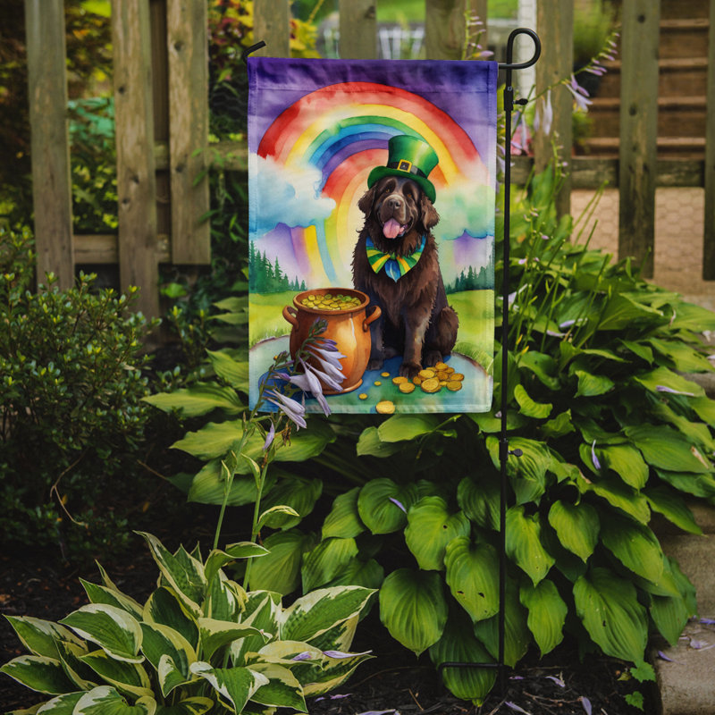 Drapeau de jardin double face en polyester H 15,5 po x l 11,25 po St Patrick's Day