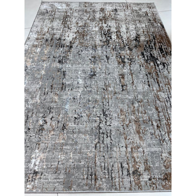 Tapis rectangulaire Donene avec envers antidérapant