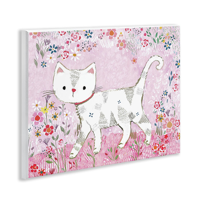«Walking Cat on Pastel», plaque murale par Clare Tupper