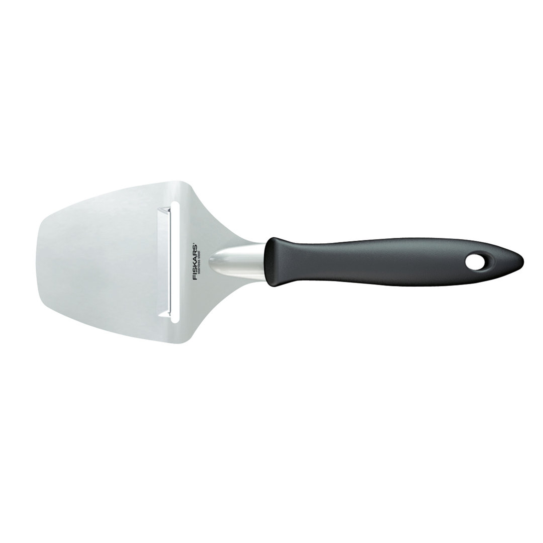 Fiskars Essential Käsehobel, Käsereibe, Küchenhelfer, Kunststoff / Edelstahl, 21 cm