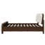 Cadre de lit plateforme Yelton Modern Boucle avec tête et pied de lit arrondis, pieds en pin pour une chambre à l'ambiance feutrée-135299290-135299288