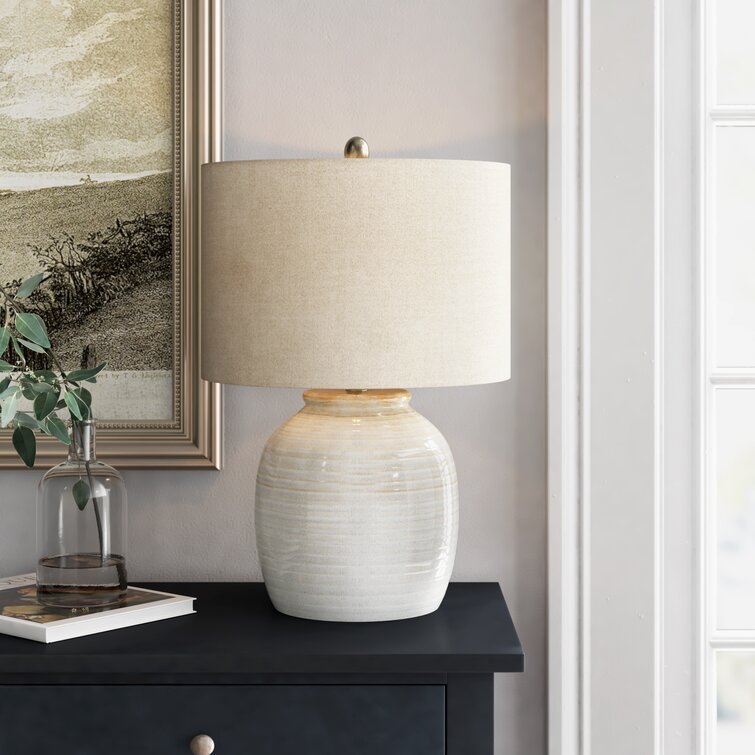 Heskett 21" White Table Lamp