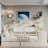 Wooden L-shape Daybed With Seven Storage Cabinets, Study Desk, Built-in Bookshelf And Two Drawers-641083148-641083151