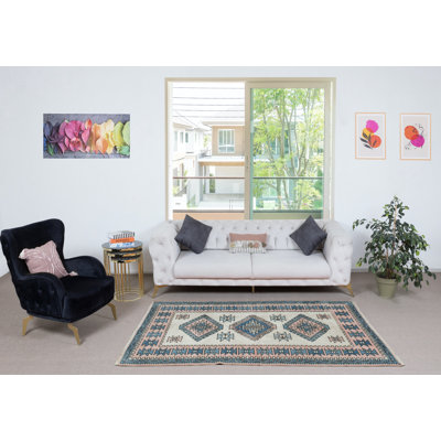 Tapis traditionnel turc traditionnel fait à la main. 100% laine