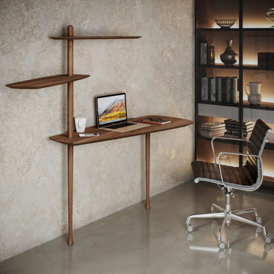 Unica Oval Solid Wood Leaning / Ladder Desk