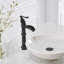 Déluge en cascade déluge noir mat, poignée simple avec bonde-107663624