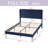 Upholstered Platform Bed Frame-41592262-41592261