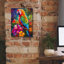  «Tropical Parrot» par Dean Russo, art mural sur toile, 12 po x 16 po-1681226360