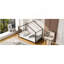 Lit plateforme simple en métal, noir-1991379249