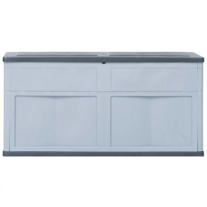 WFX Utility 119 cm W 320 L Water Resistant Lockable Deck Box, Grey/Black