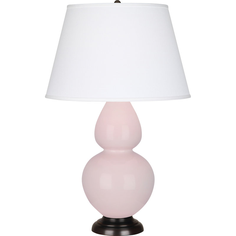 Double Gourd Table Lamp, Cobalt/Antique Silver, Tangerine/Taupe, Brass