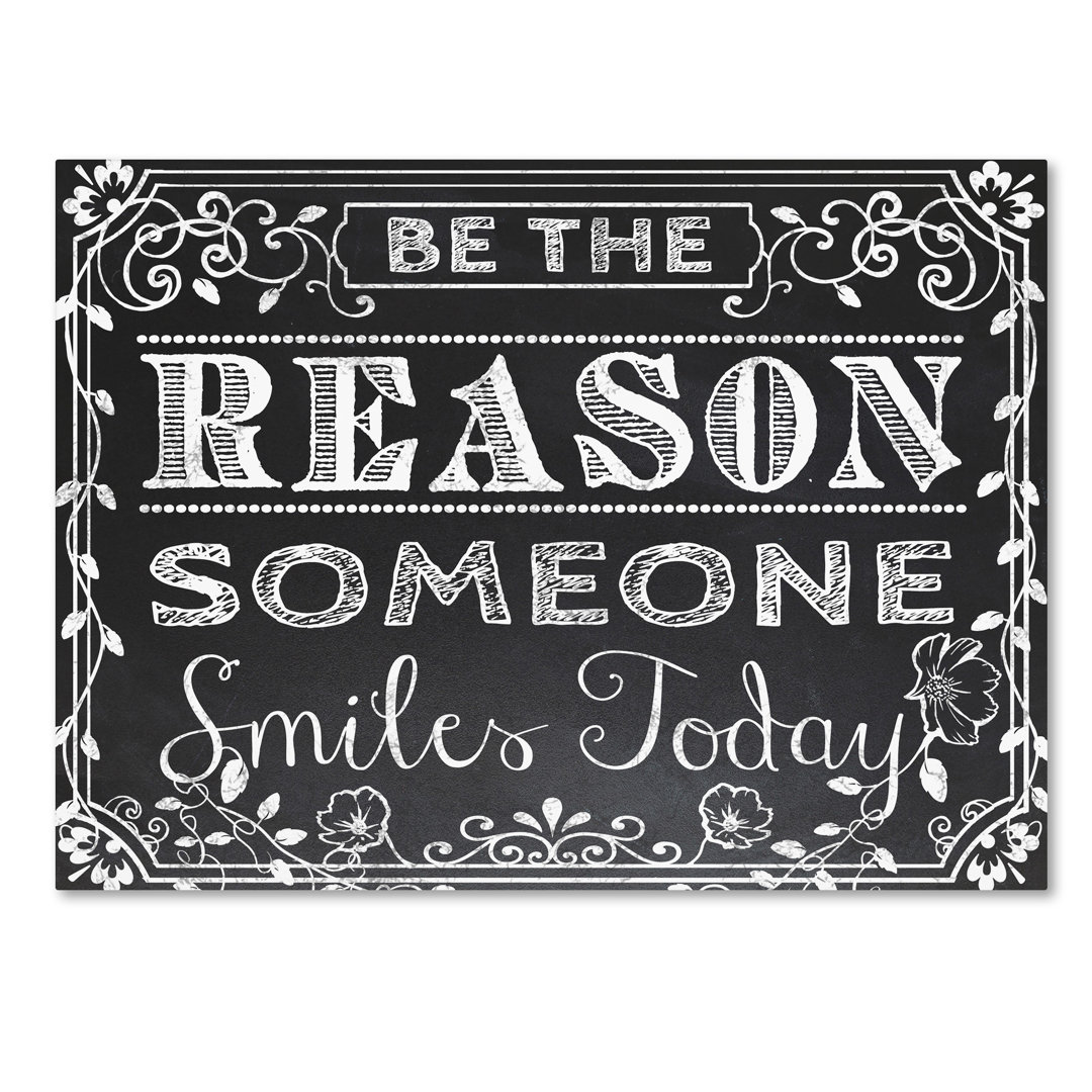 'Chalk Board 2' Textual Art on Wrapped Canvas Trademark Fine Art 