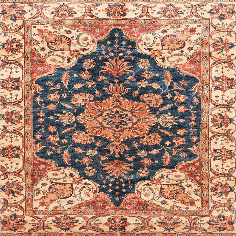 Abstract Indoor Rug, Square 8'