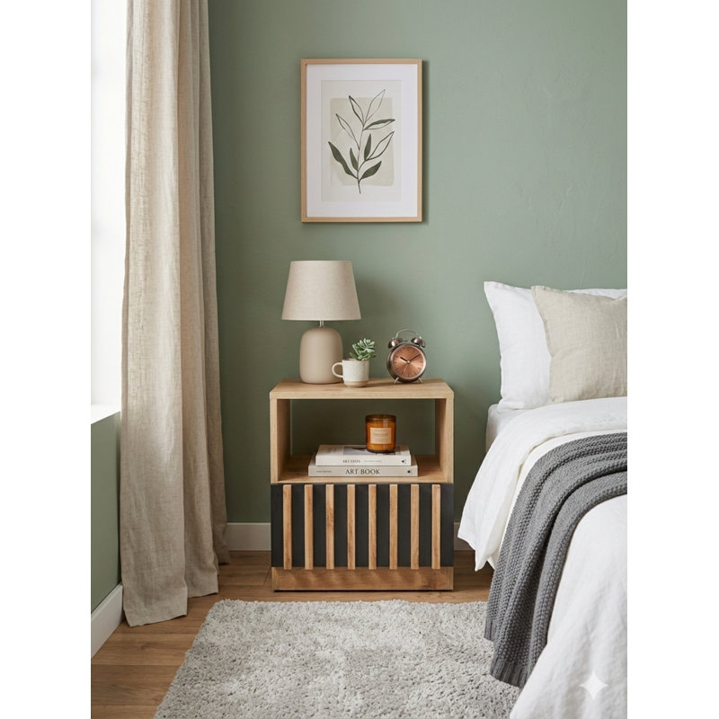 45cm W Laminate Bedside Table