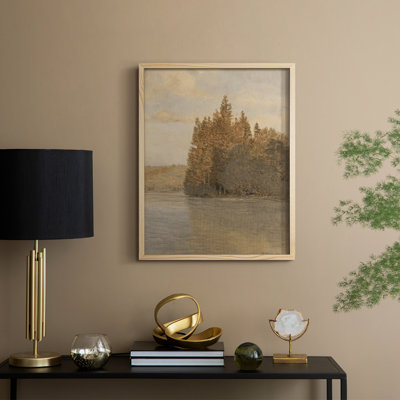 Vintage Landscape CLXX Framed Print - Solid Wood