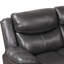 Canapé modulaire inclinable de 123 po en similicuir Burcker-99526275