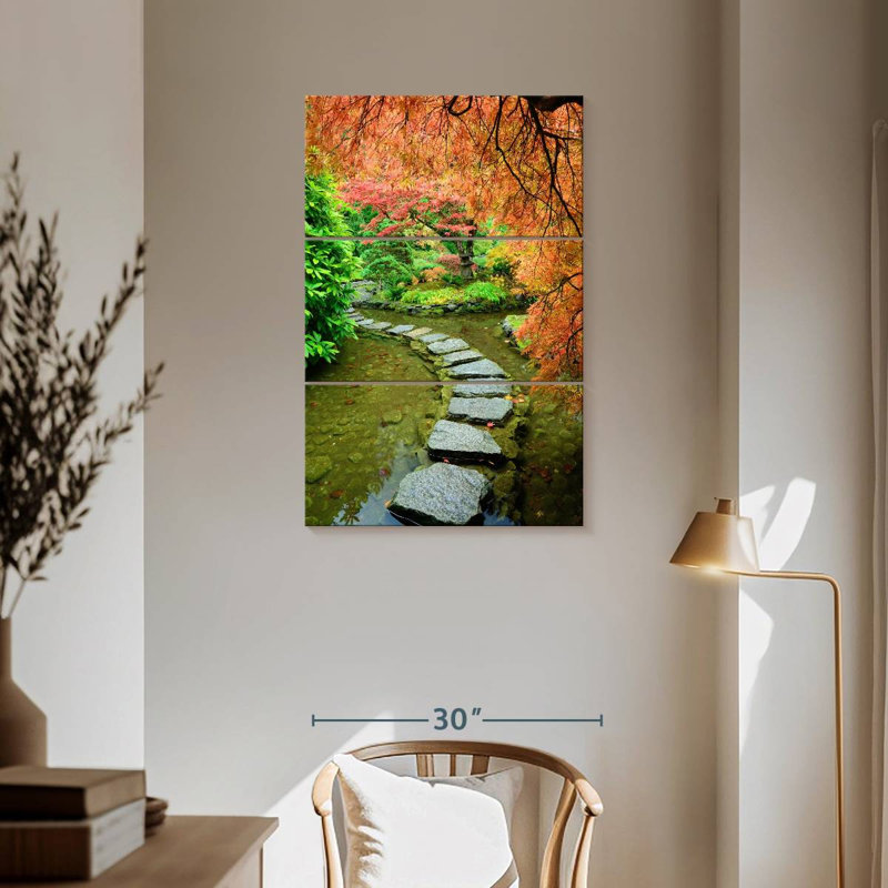 Alvord Autumn At Butchart Gardens, 57" H x 36" W