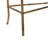 56.5X14x30" Antique Gold Console Table, Mirrored Top