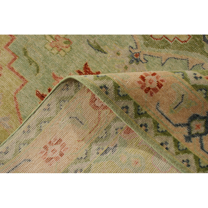 Distressed Homage Hand Knotted Wool Area Rug, Rectangle 5' x 8'