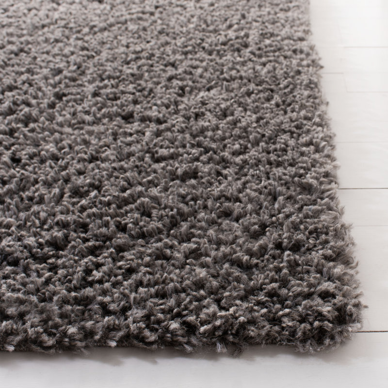 August Shag Performance Solid Color Rug, Round 6'7"