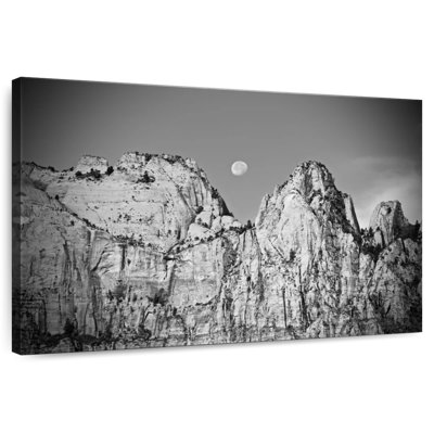 Alvord Utah Moonrise BW